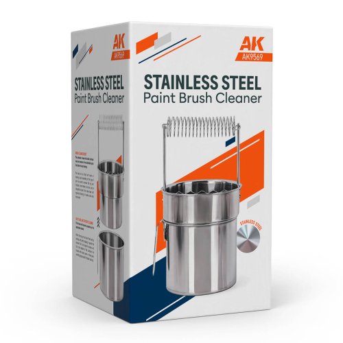 Go to product AK Interactive 9569 - Stainless Steel Paint Brush Cleaner