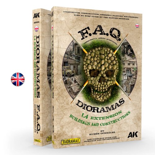 Go to product AK Interactive 8500 - F.A.Q. Dioramas 1.4 Extension - Buildings and Constructions