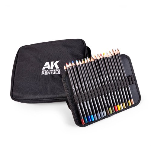 Go to product AK Interactive 10050 - Weathering Pencils Full Range Cloth Case With A Zipper