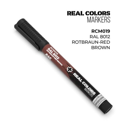 Go to product AK Interactive RCM019 - Real Color Marker RAL 8012 Rotbraun - Red Brown