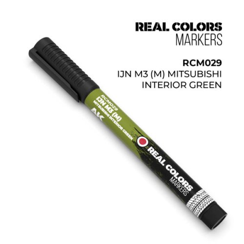 Go to product AK Interactive RCM029 - Real Color Marker Ijn M3 (M) Mitsubishi Interior Green