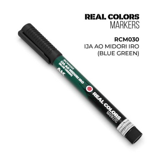 Go to product AK Interactive RCM030 - Real Color Marker Ija Ao Midori Iro - Blue Green