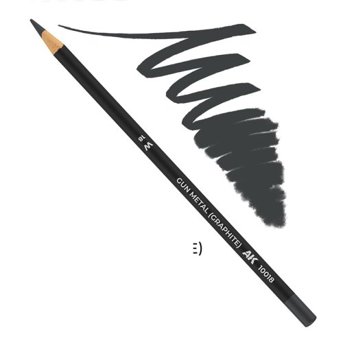 Go to product AK INTERACTIVE 10018 - Weathering Pencil - Gun Metal (Graphite)