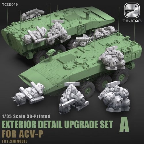 Go to product Zimi Model Toucan TC3D049 - 1:35 3D Printed Exterior Detail Upgrade Set A for ACV-P
