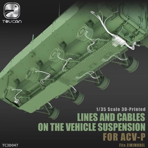 Go to product Zimi Model Toucan TC3D047 - 1:35 3D Printed Suspension Lines and Cables for ACV-P