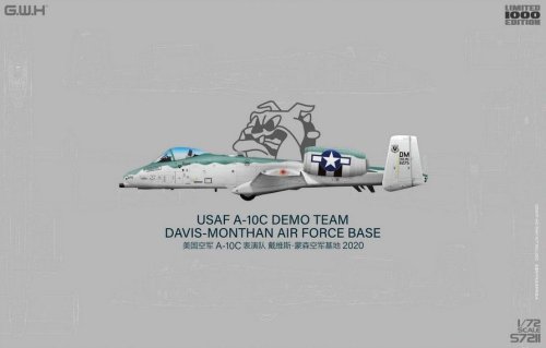 Go to product Great Wall Hobby S7211 - 1:72 USAF A-10C Demo Team Davis-Monthan Air Force Base 2020