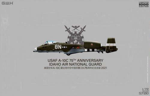 Go to product Great Wall Hobby S7210 - 1:72 USAF A-10C 75th Anniversary Idaho Air National Guard 2021