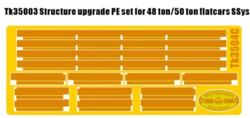 Go to product T-Model TK35003 - 1:35 Structure Upgrade PE Set for 48 ton/50 t Ssys Flatcars