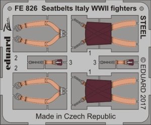 EDUARD FE826 - 1:48 Seatbelts Italy WWII fighters - Steel