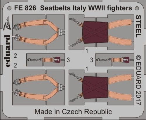 Go to product EDUARD FE826 - 1:48 Seatbelts Italy WWII fighters - Steel