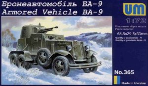 UNIMODELS 365 - 1:72 Armored Vehicle BA-9