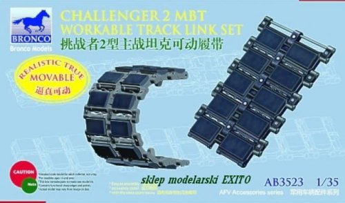 Go to product BRONCO AB 3523 - 1:35 Challenger 2 MBT Workable Track Link Set