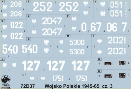 Go to product TORO MODEL 72D37 - 1:72 Polish Army 1945-65 vol.3