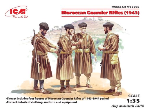 Go to product ICM 35565 - 1:35 Moroccan Goumier Rifles (1943)
