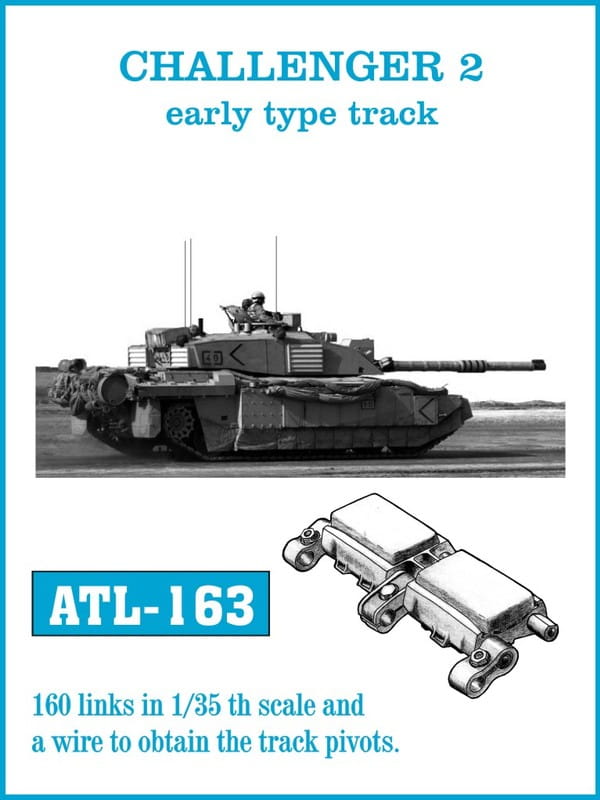 Go to product Friulmodel ATL-163 - 1:35 Challenger 2 early type metal tracks
