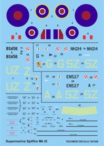 TECHMOD 72010 - 1:72 Spitfire Mk.IXc