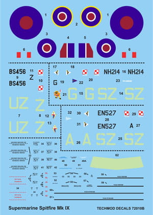 Go to product TECHMOD 72010 - 1:72 Spitfire Mk.IXc