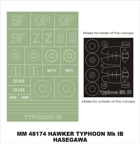 Go to product MONTEX MM48174 - 1:48 Typhoon Mk.IB Bubbletop