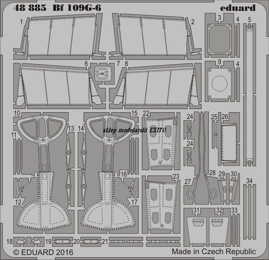 Go to product EDUARD 48885 - 1:48 Bf 109G-6