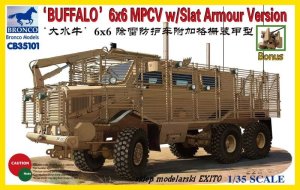 BRONCO CB 35101 - 1:35 Buffalo 6x6 MPCV w/Slat Armour Version