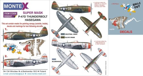 Go to product MONTEX K32247 - 1:32 P-47D Thunderbolt