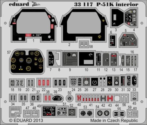 Go to product EDUARD 33117 - 1:32 P-51K interior S.A.