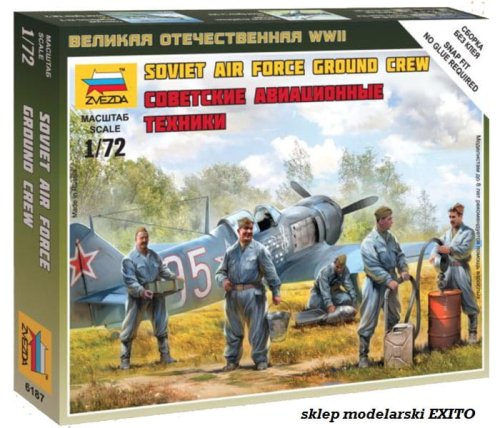 Go to product ZVEZDA 6187 - 1:72 Soviet airforce ground crew