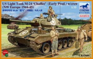 BRONCO CB 35069 - 1:35 US Light Tank M-24 Chaffee (Early Prod.) w/ Tank Crew Set