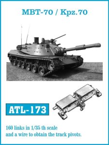 Friulmodel ATL-173 - 1:35 MBT-70 / Kpz.70 metal tracks