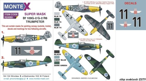 Go to product MONTEX K24065 - 1:24 Messerschmitt Bf-109G-2