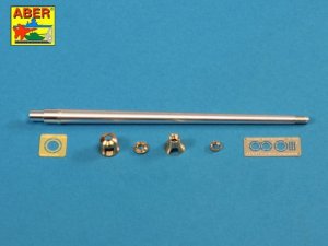 Aber 35L-214 - 1:35 88mm metal gun barrel for Tiger II Porsche turret early production