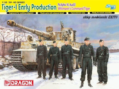 Go to product DRAGON 6730 - 1:35 Tiger I Early Production Pz.Kpfw.VI Ausf.E - Wittmanns Command Tiger