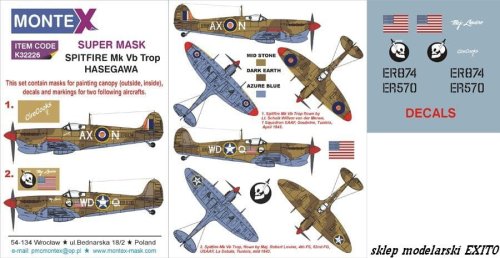 Go to product MONTEX K32226 - 1:32 Spitfire Mk.Vb Trop