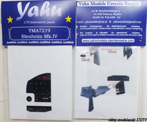 Go to product YAHU YMA7219 - 1:72 Blenheim Mk.IV - Instrument Panel