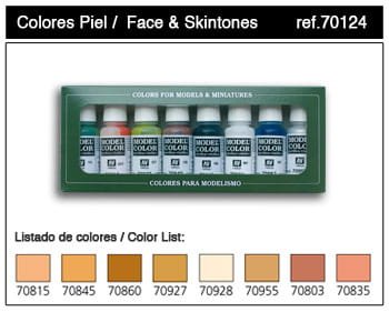 Go to product VALLEJO Model Color Set 70124 - Face & Skintones