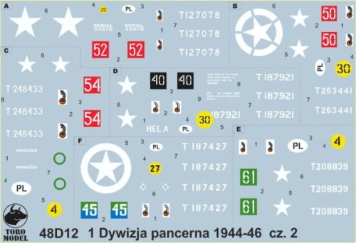 Go to product TORO MODEL 48D12 - 1:48 Polish 1st Armoured Division, 1944-46 vol.2