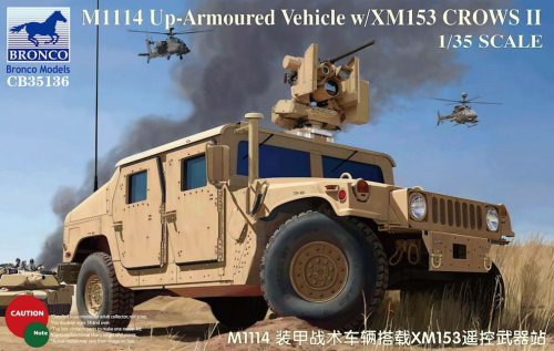Go to product BRONCO CB 35136 - 1:35 M1114 Up-Armoured Vehicle w/XM153 CROWS II
