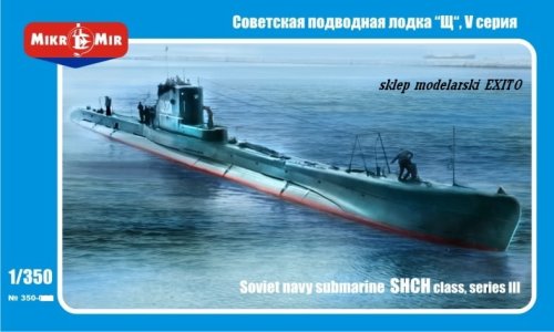 Go to product MIKROMIR 350011 - 1:350 Soviet Navy submarine SHCH V-bis 2 series III
