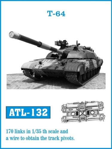 Go to product Friulmodel ATL-132 - 1:35 T-64 metal tracks