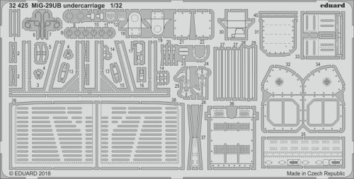 Go to product EDUARD 32425 - 1:32 MiG-29UB undercarriage