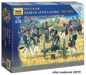 ZVEZDA 6809 - 1:72 Russian Foot Artillery 1812 - 1814 Napoleonic Wars