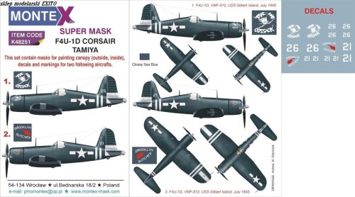 Go to product MONTEX K48251 - 1:48 F4U-1D Corsair