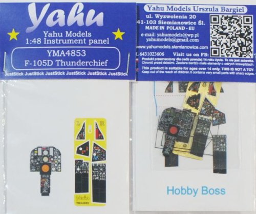 Go to product YAHU YMA4853 - 1:48 F-105D Thunderchief - Instrument Panel