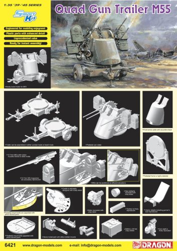 Go to product DRAGON 6421 - 1:35 Quad Gun Trailer M55