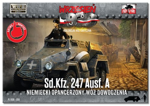 Go to product FIRST TO FIGHT 059 -  September 1939 - 1:72 Sd.Kfz 247 Ausf. A - Model kit with magazine.