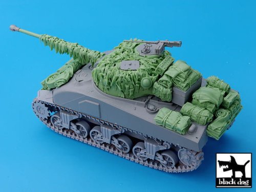 Go to product BLACK DOG T35028 - 1:35 British Sherman Firefly hessian tape camo net accessories set
