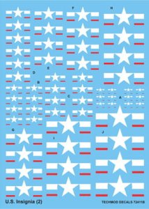 TECHMOD 72411 - 1:72 US Insignia 1943-47, to present