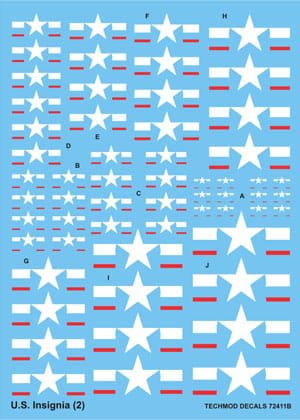 Go to product TECHMOD 72411 - 1:72 US Insignia 1943-47, to present