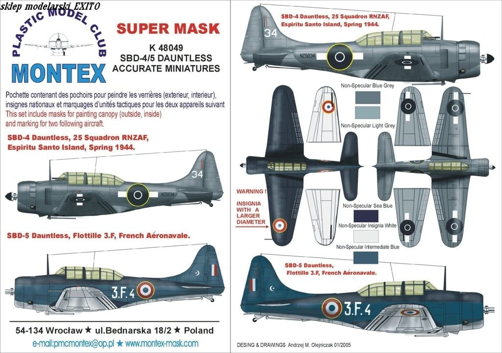 Go to product MONTEX K48049 - 1:48 SBD-4/5 Dauntless