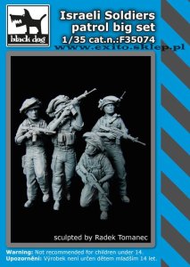 BLACK DOG F35074 - 1:35 Israeli Soldiers patrol big set